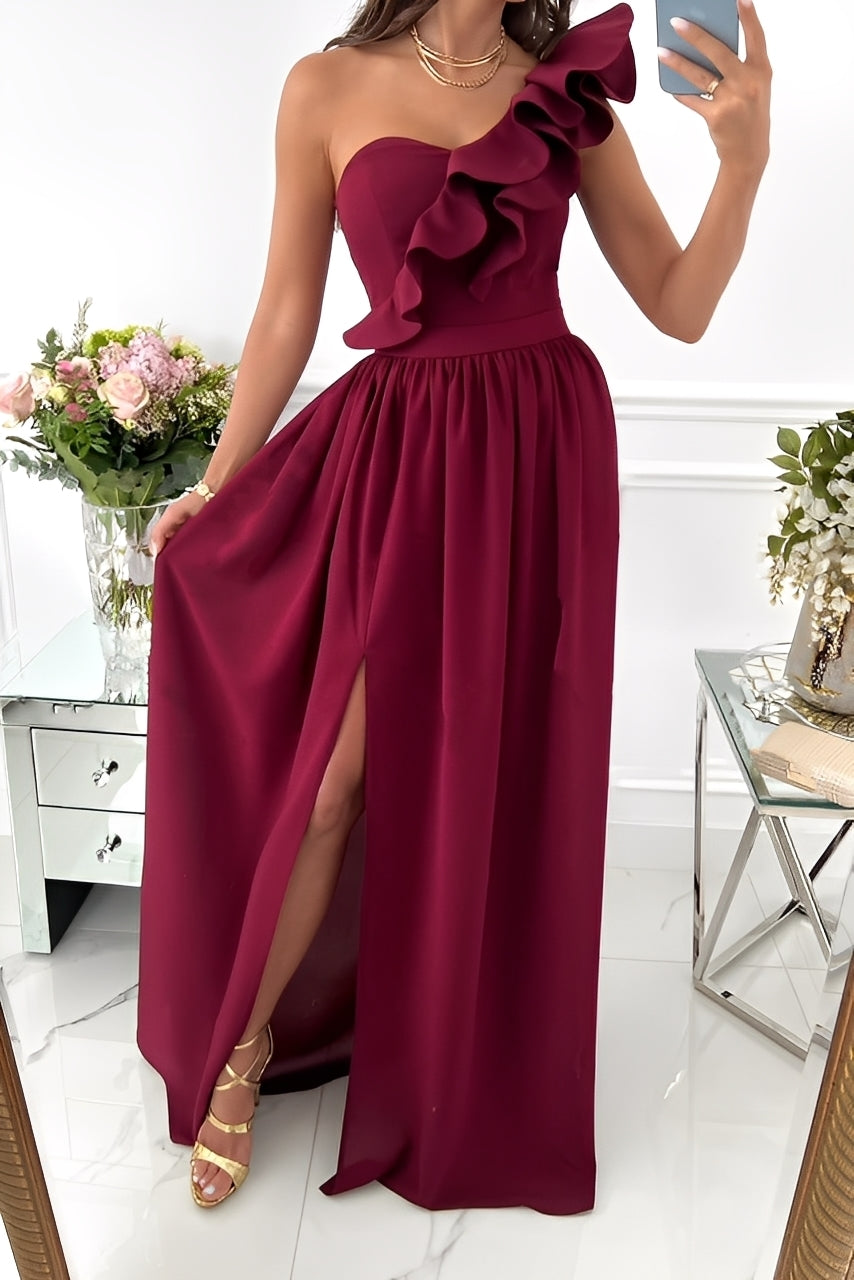 Tahlia - Elegante abito senza spalle con rouches per donne 2