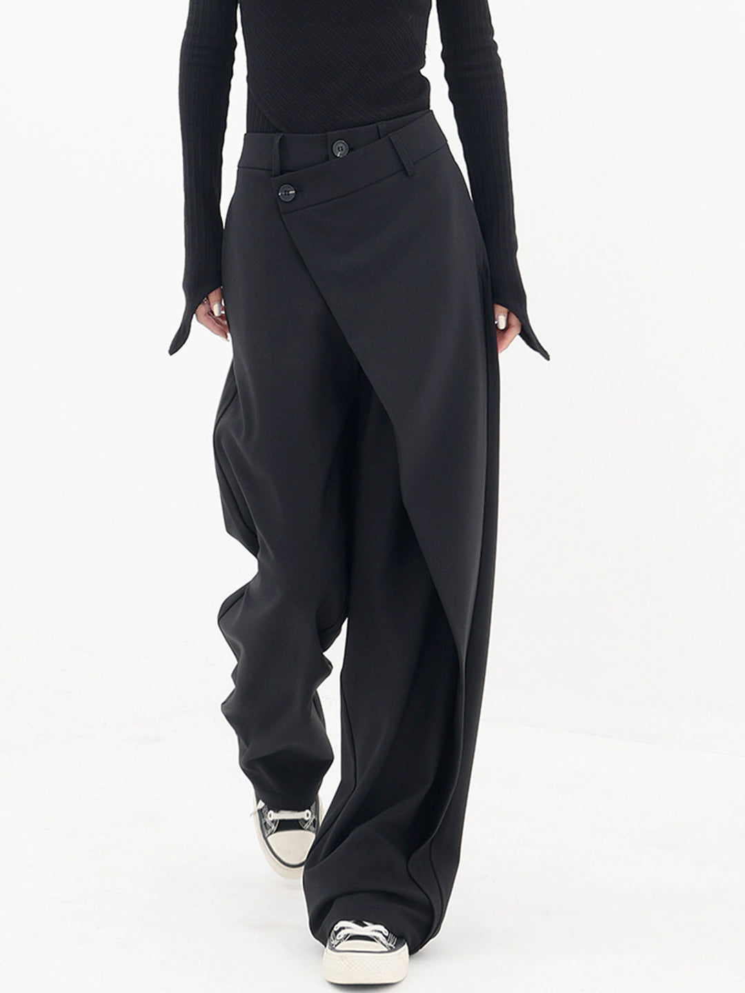 Thalia – Pantaloni Baggy Asimmetrici 0