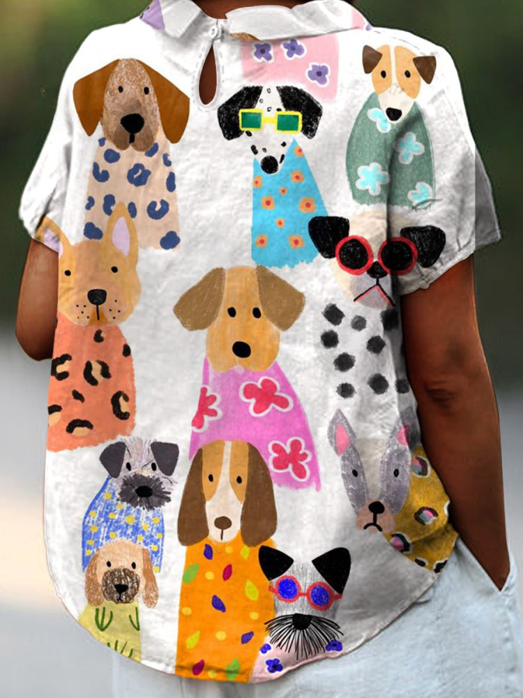 Tilly | Maglietta con stampa di cani 1