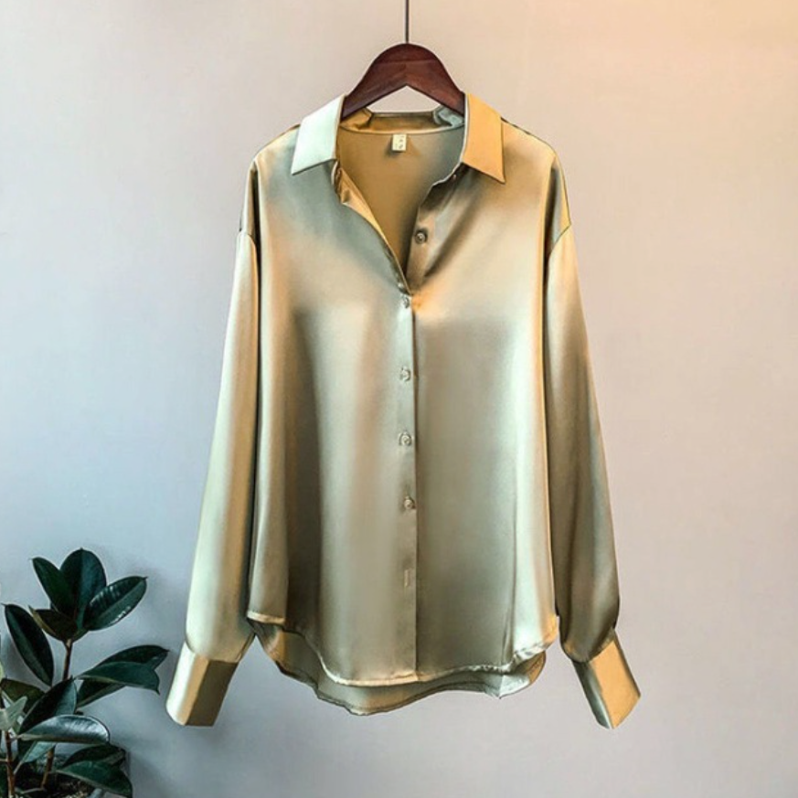 Valgerda - Elegante camicia da donna in satin 2