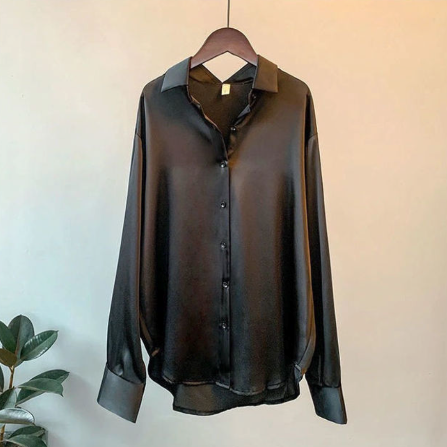 Valgerda - Elegante camicia da donna in satin 4