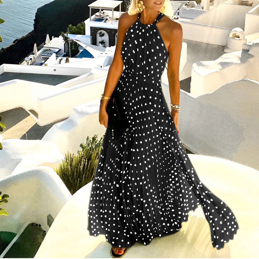 Valorie - Abito Boho plissettato con stampa patchwork per donne 4