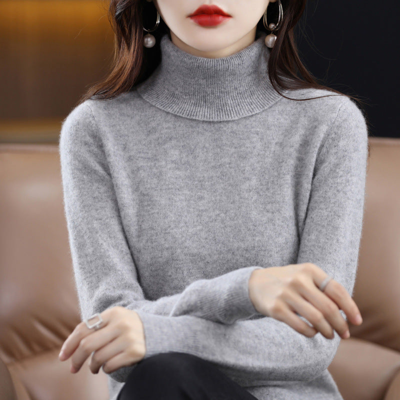 Veronica - Maglione Dolcevita casual con colletto a revers per donne 5