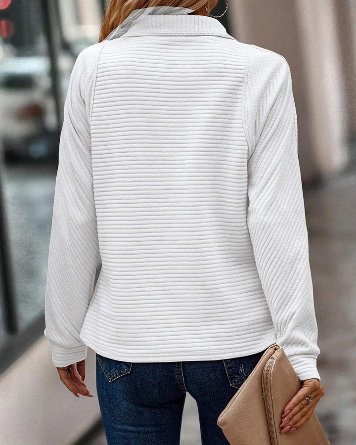 Vina – Elegante maglione con mezza zip 7