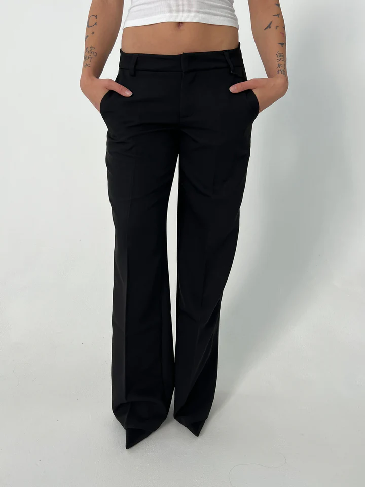 Vittoria – Pantaloni a Vita Alta con Gambe Larghe e Tasche 0