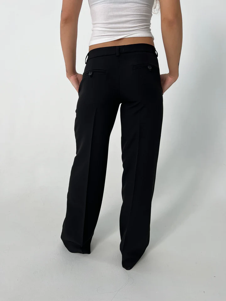 Vittoria – Pantaloni a Vita Alta con Gambe Larghe e Tasche 1