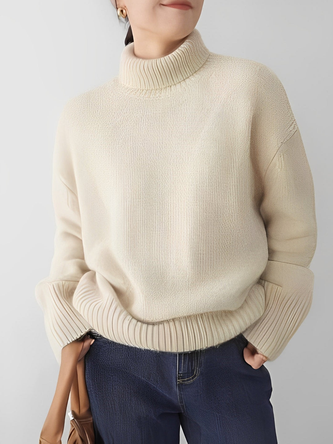 Yvette - Maglione a collo alto in cashmere per donne 3