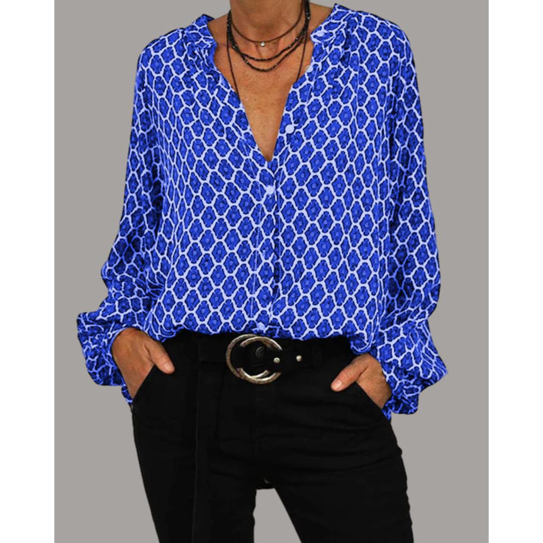 Zara - Blusa Casual con Scollo a V 2