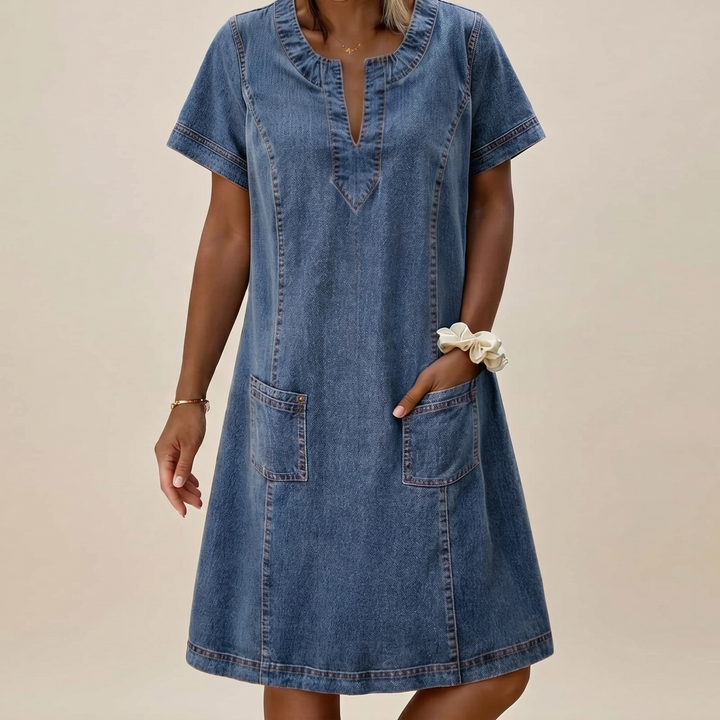 Giulia | Abito in Denim Confortevole