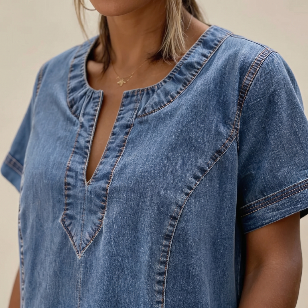 Giulia | Abito in Denim Confortevole