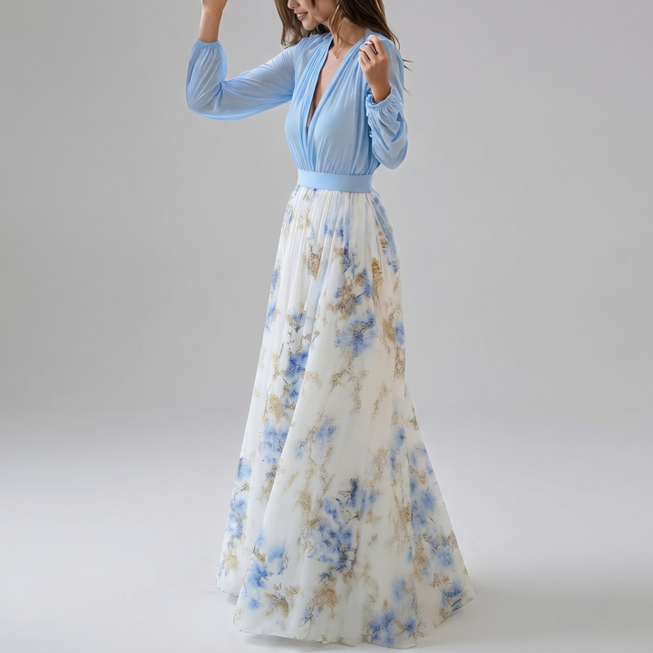 Abigail™ - Abito lungo con una splendida stampa floreale