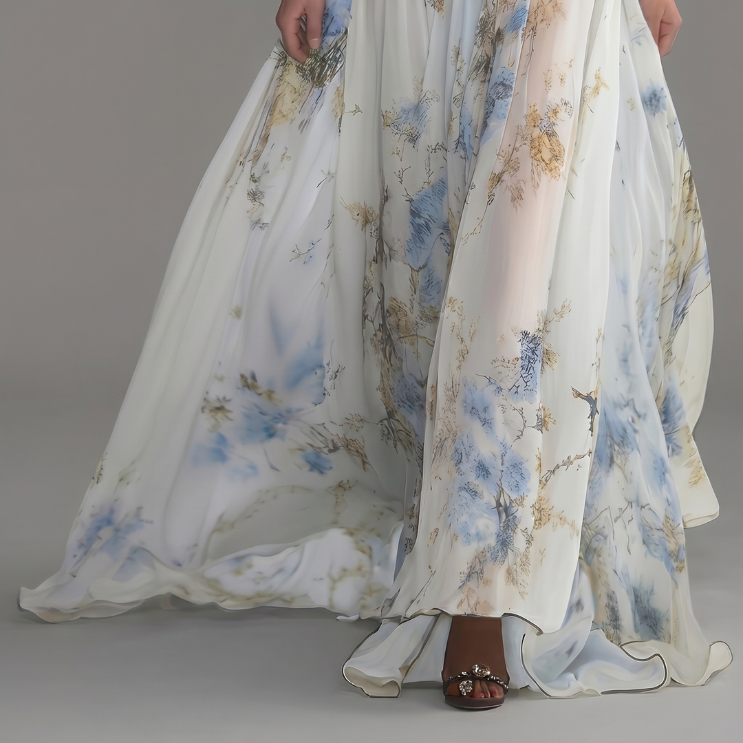 Abigail™ - Abito lungo con una splendida stampa floreale