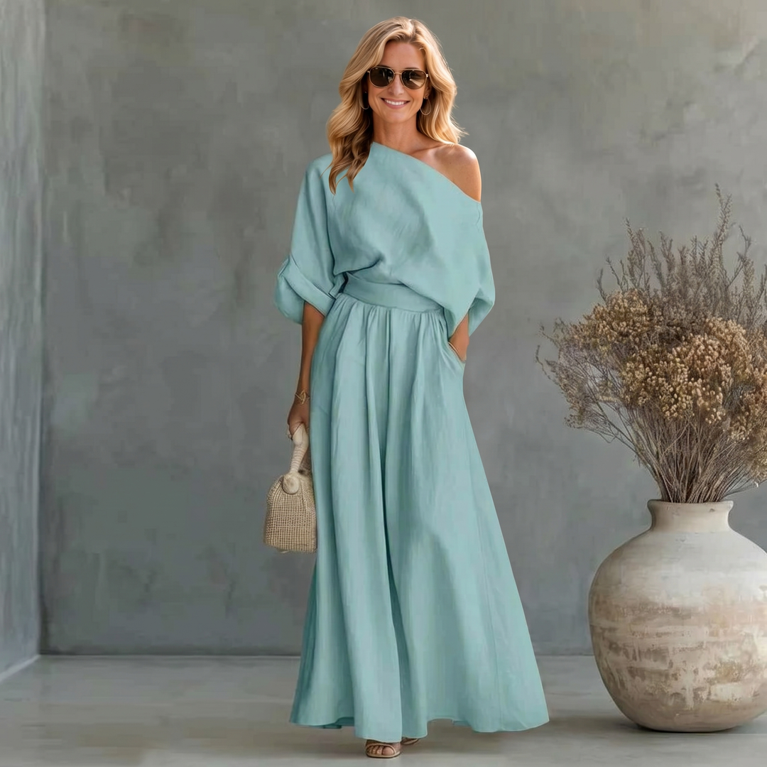 Set di Lino Bianco Sporco – Fresco e Chic per Uscite Estive Eleganti