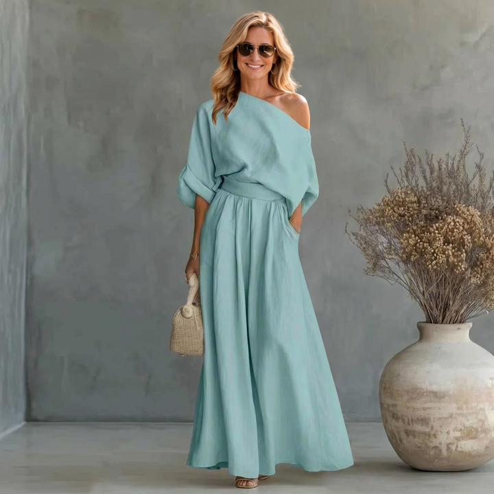Set di Lino Bianco Sporco – Fresco e Chic per Uscite Estive Eleganti