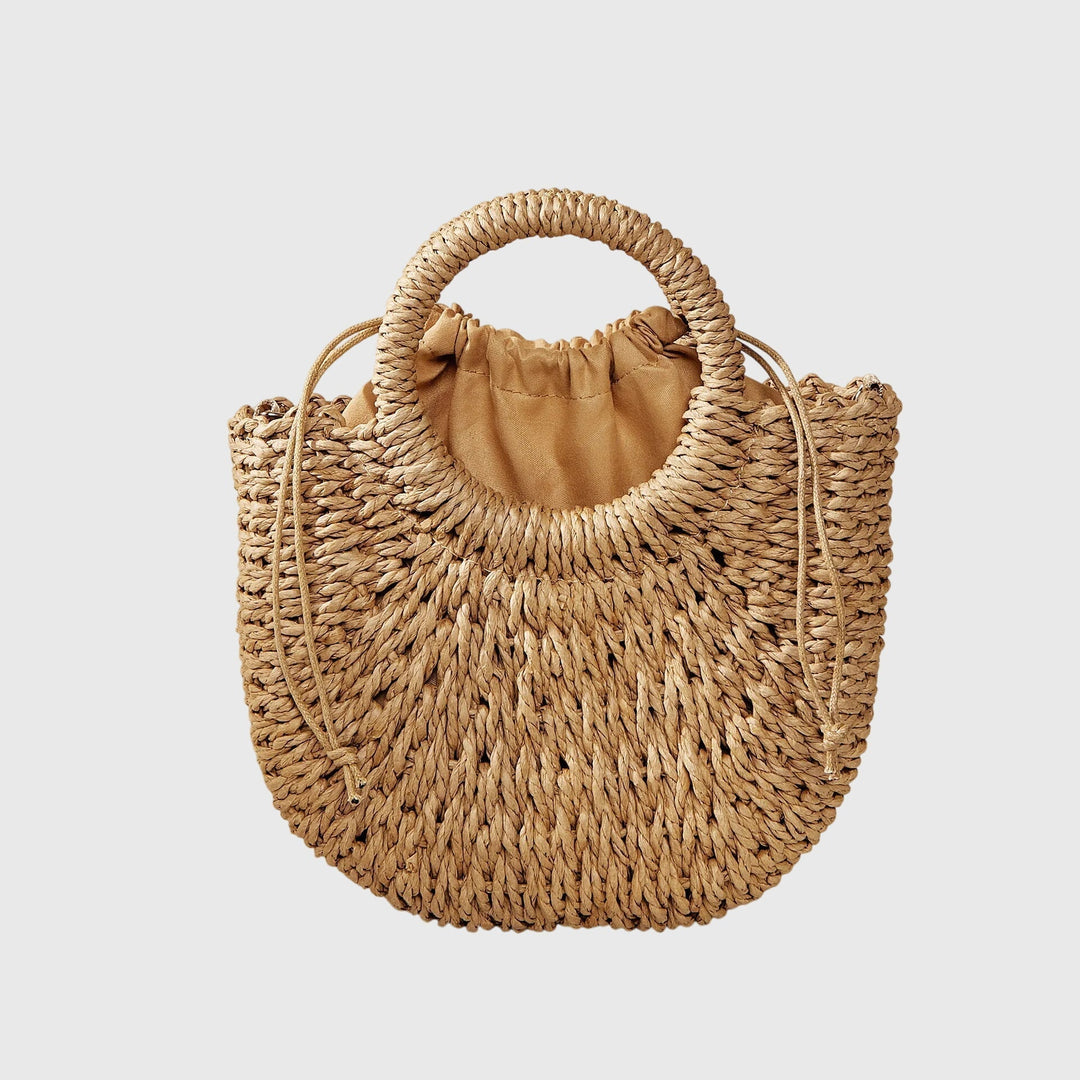 Borsa a spalla Soraya color nero, aperta, che mostra l'ampio spazio interno e la fodera ben rifinita.
