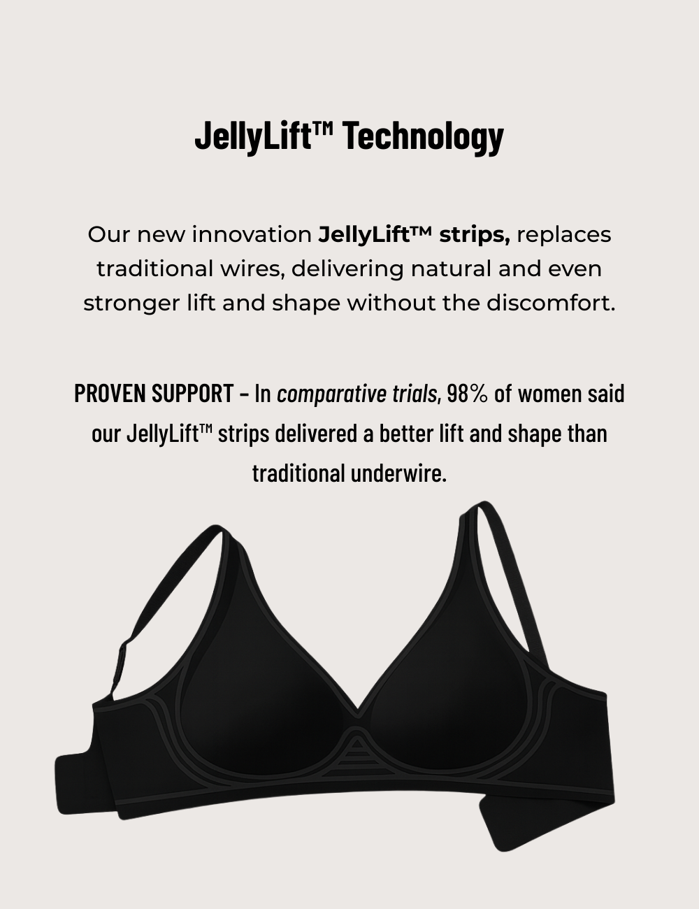 Vista posteriore del reggiseno Wren, che mostra la chiusura a gancio e occhiello a 4 file e le spalline larghe.
